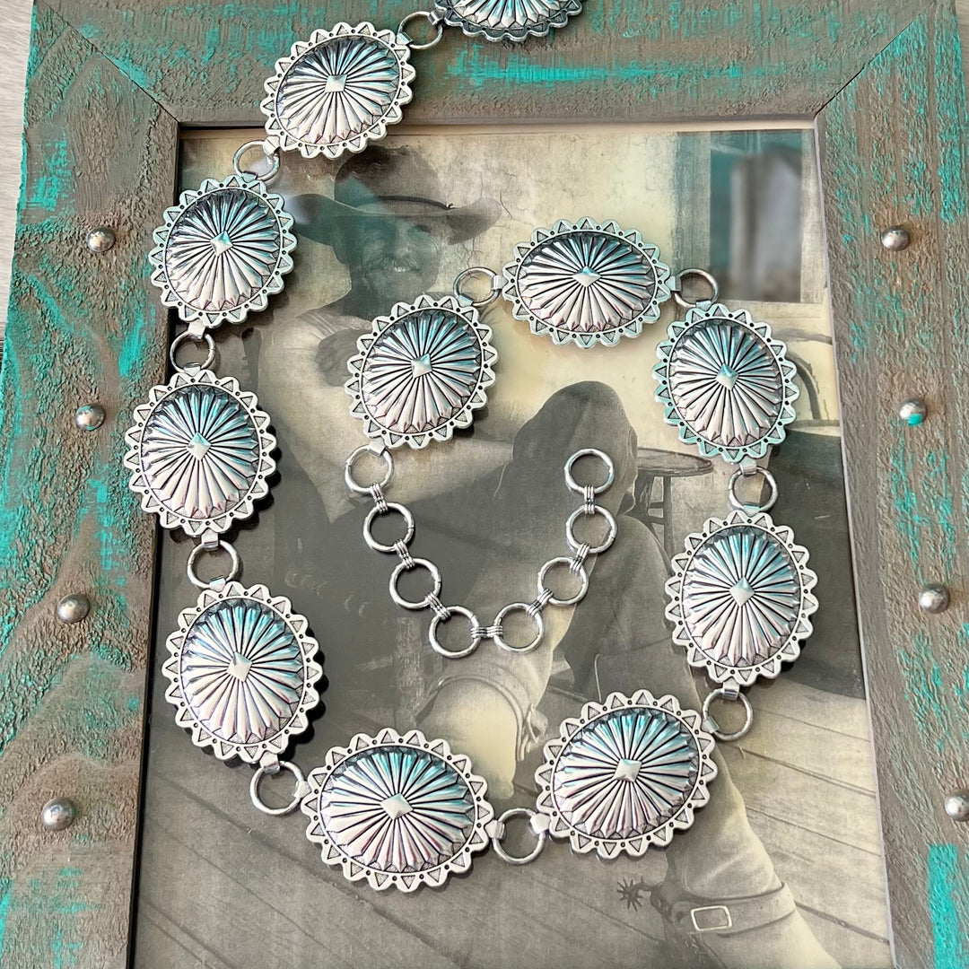 Simply Perfect Concho Chain Link Belt | gussieduponline