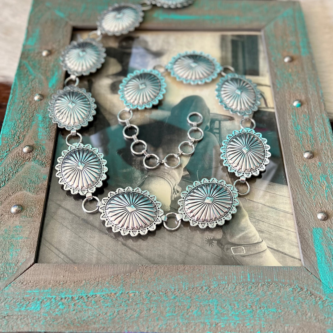 Simply Perfect Concho Chain Link Belt | gussieduponline