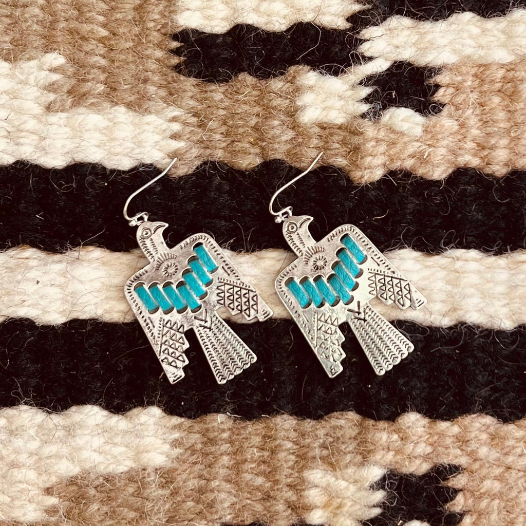 Turquoise Tai Juni Thunderbird Earrings* | gussieduponline