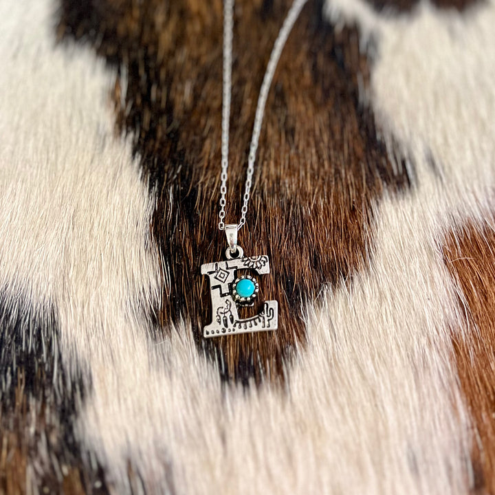 Western Letters Necklaces | gussieduponline