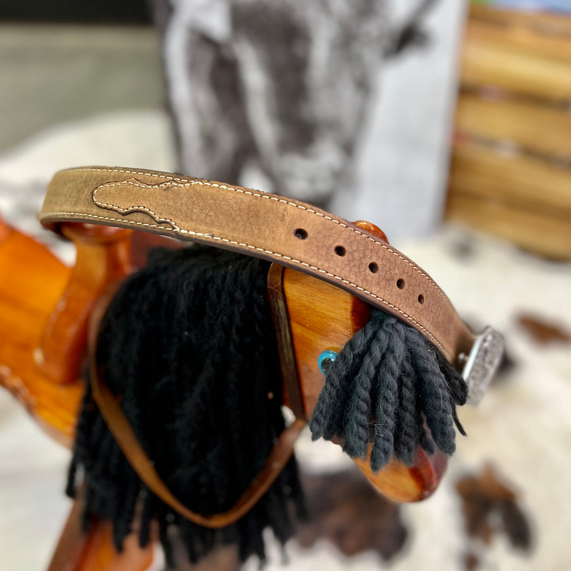 KIDS Longhorn Leather Belt