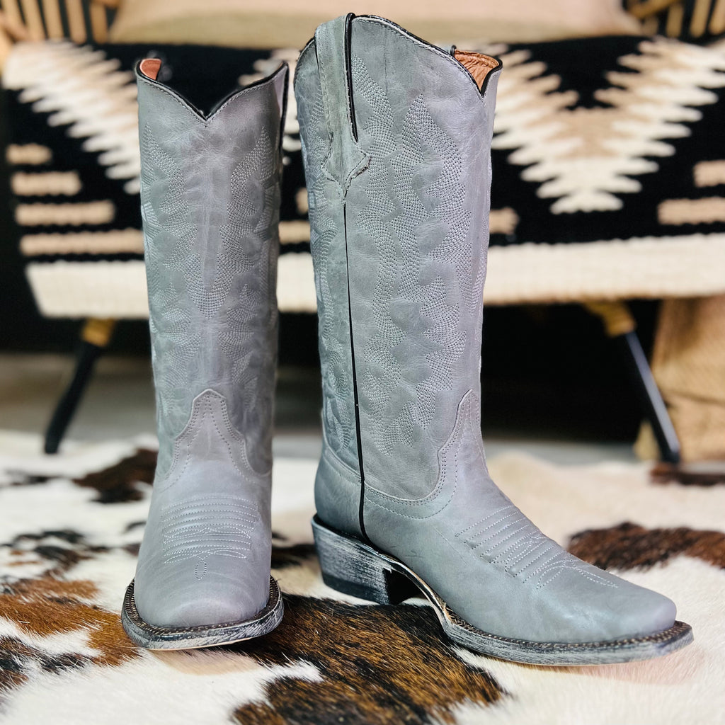 Storm In Her Eyes Leather Boots | gussieduponline
