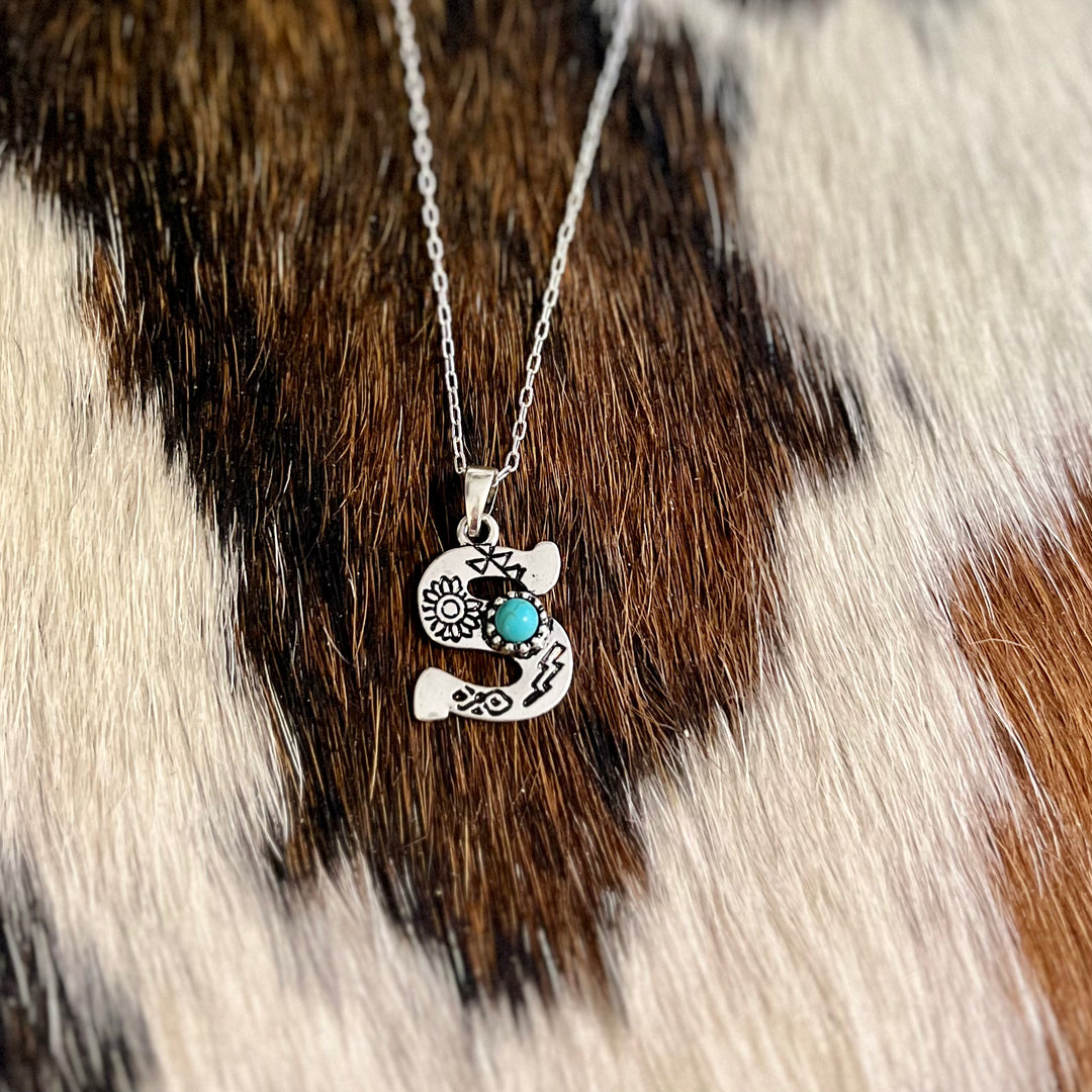 Western Letters Necklaces | gussieduponline