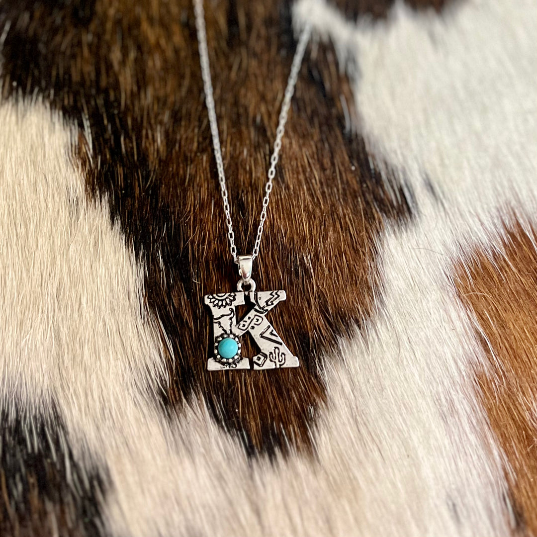 Western Letters Necklaces | gussieduponline