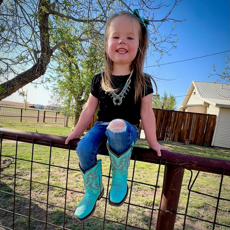 KIDS Turquoise Creek Leather Calf Boots | gussieduponline