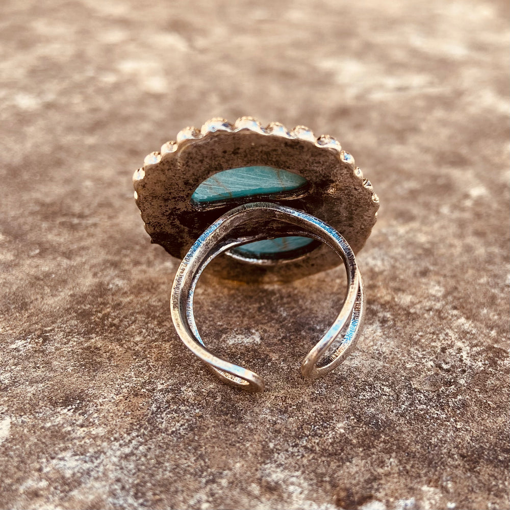 Turquoise Center Ring | gussieduponline