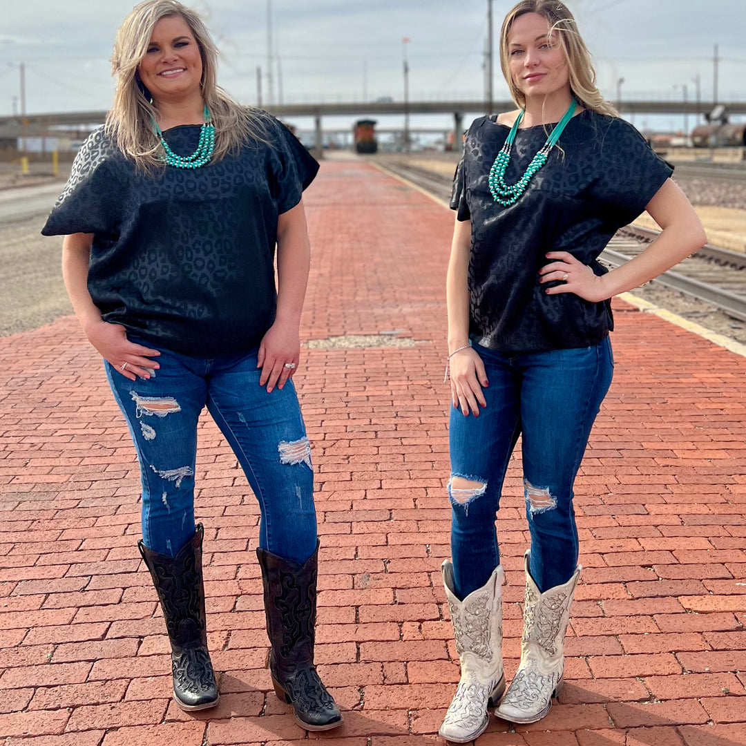 Two Step Black Top | gussieduponline