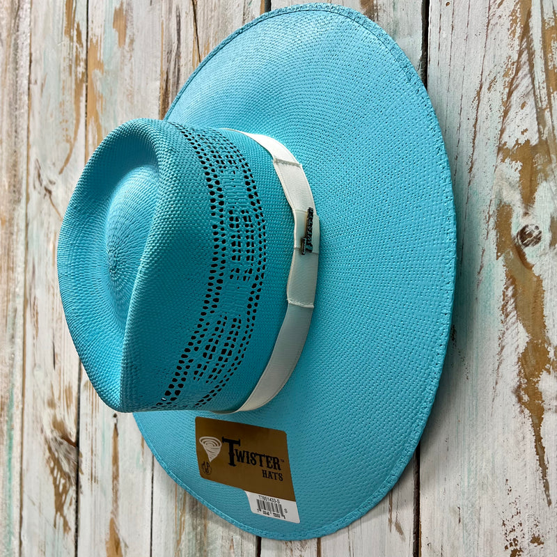 Rolling Around In The Turquoise Straw Hat