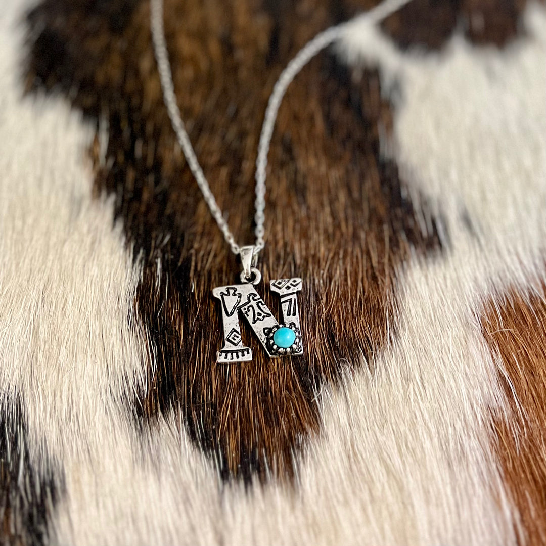 Western Letters Necklaces | gussieduponline