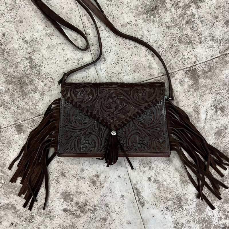 The Essential Tooled Leather Crossbody