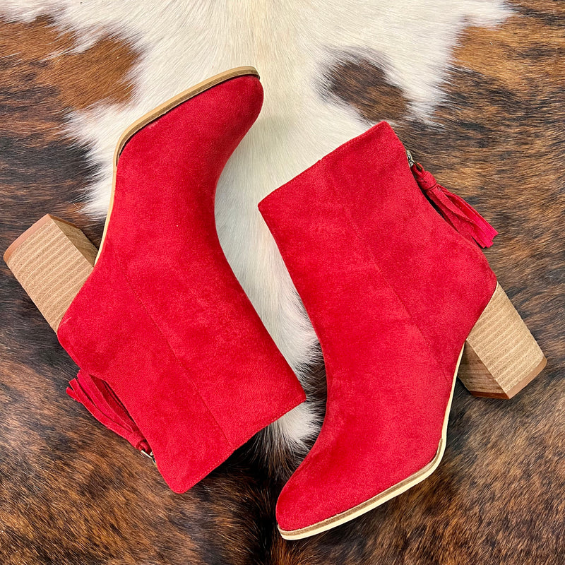 Boujee Red Booties*