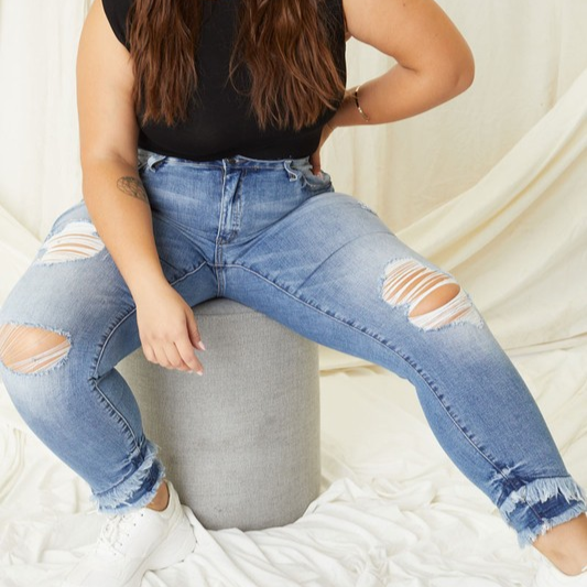 Plus Off The Rails Skinny Jean* | gussieduponline